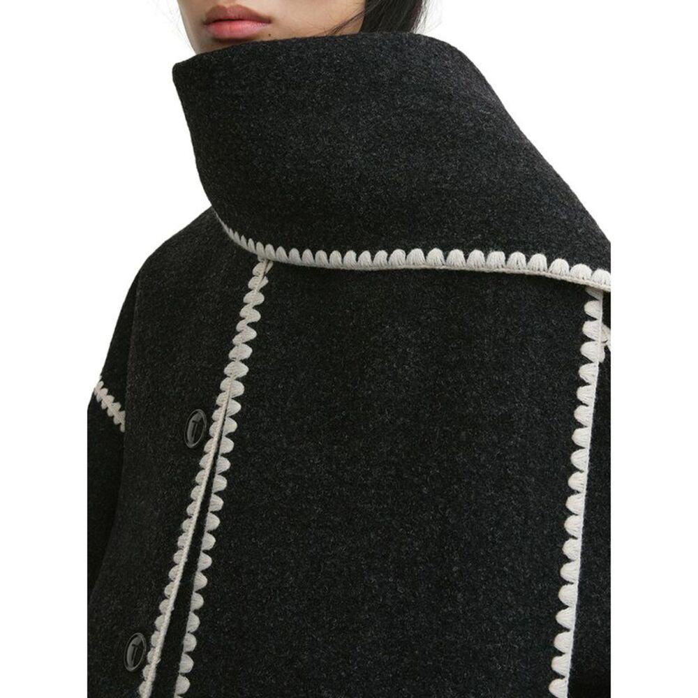Toteme Women Wool Jacket With Scarf - Picture 5 of 6